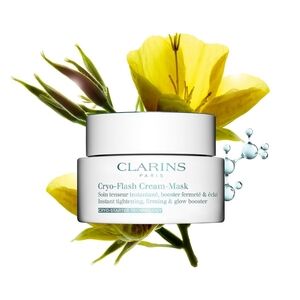 Clarins Cryo-Flash Cream-Mask – White with Red Accents
